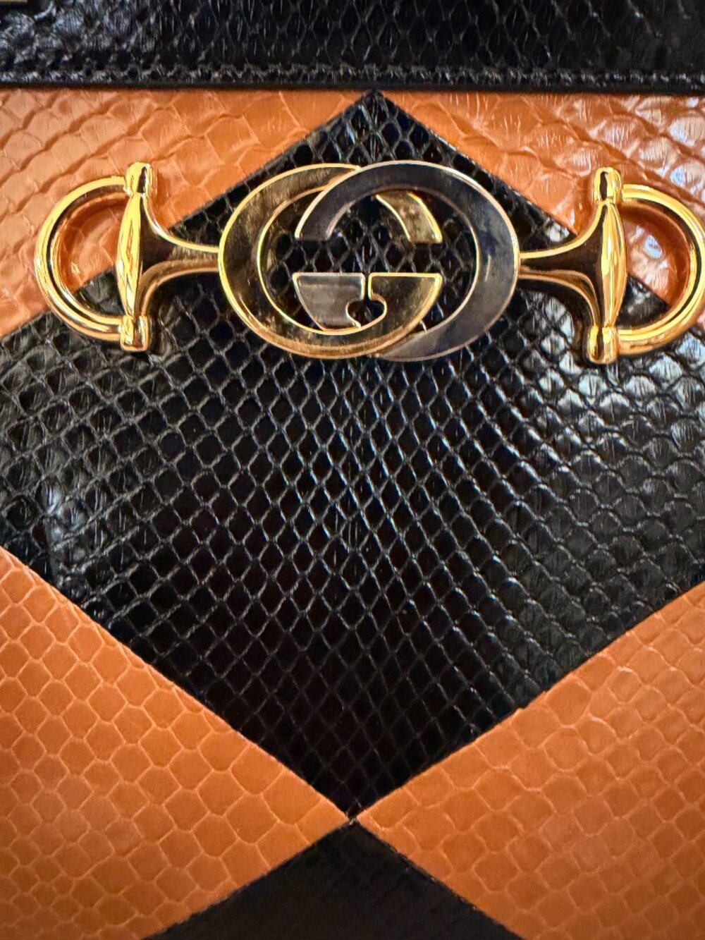 ZUMI SNAKESKIN MEDIUM TOP HANDLE BAG - Picture 10 of 10